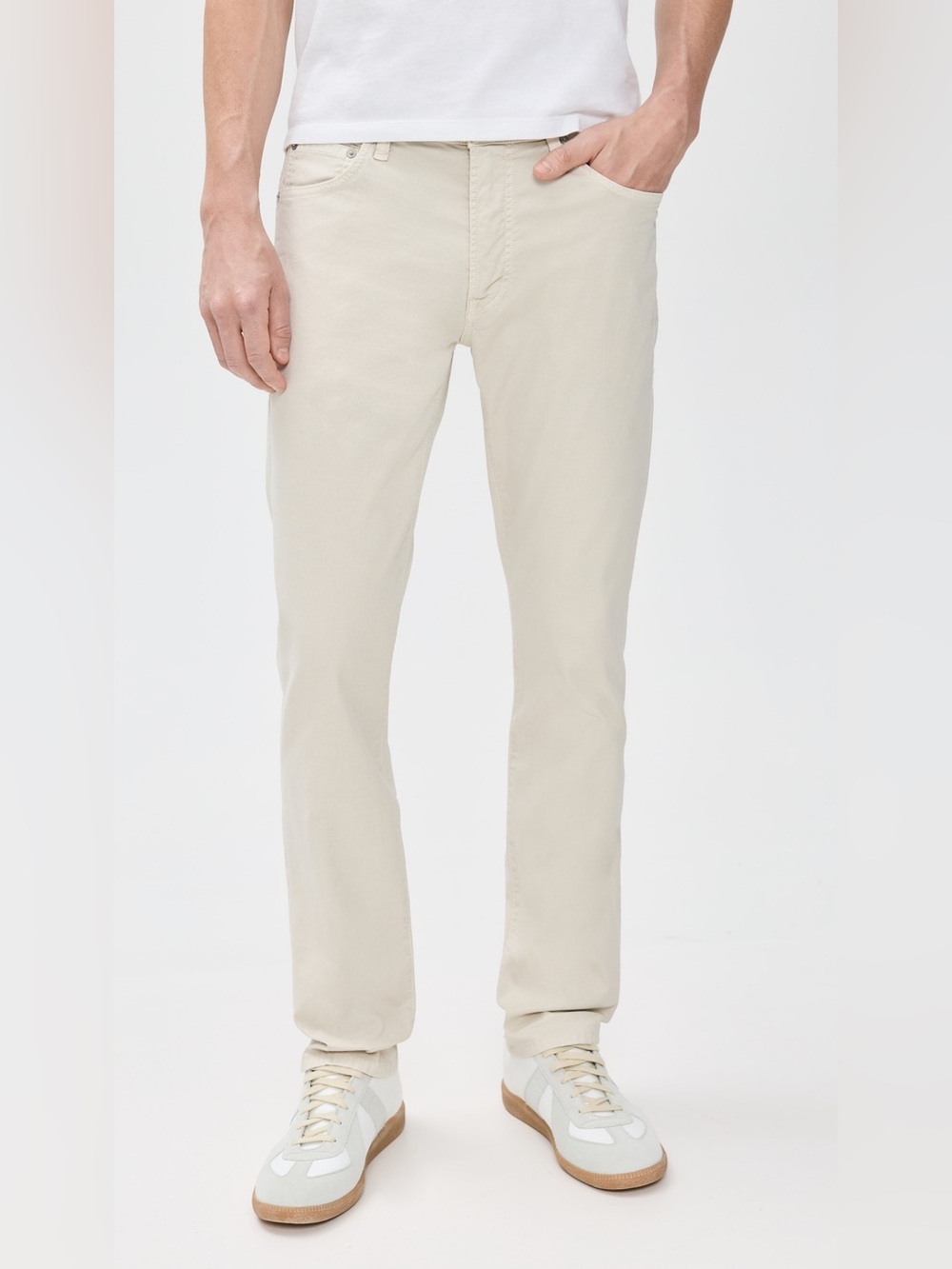 Citizens of Humanity the Gage Slim Straight Italian Canvas Jeans Natural 33
